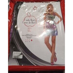 Delicious of NY Candy Hearts Sequin Dress, Large